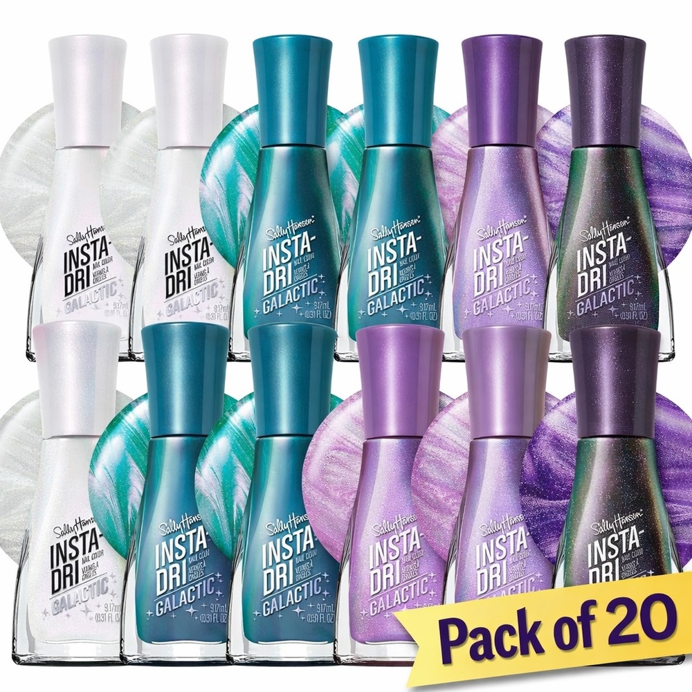 ✨ Sally Hansen Insta-Dri‎ Galactic Nail Polish | LOT OF 20 | NEW